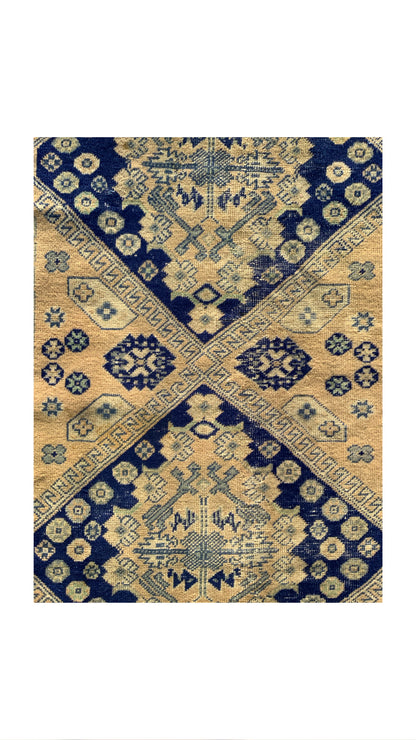 3.4'x6.2' Vintage Turkish Rug