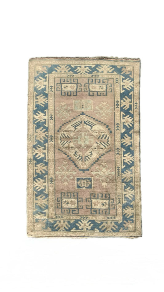 4'x6.4' Vintage Turkish Rug