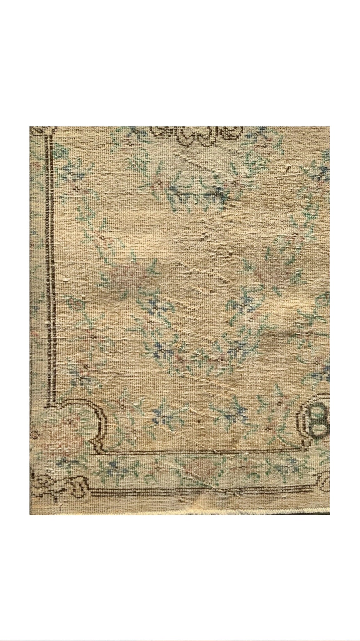 2.3'x6' Vintage Turkish Rug