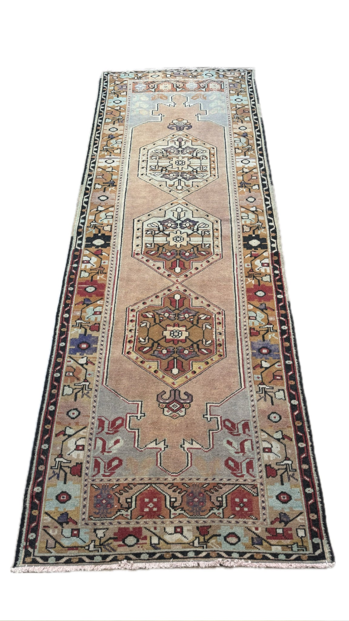 3.6'x9.11' Vintage Turkish Rug