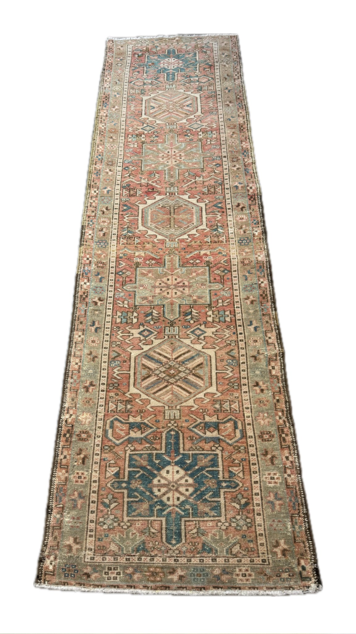 2.9'x10.3' Vintage Persian Rug