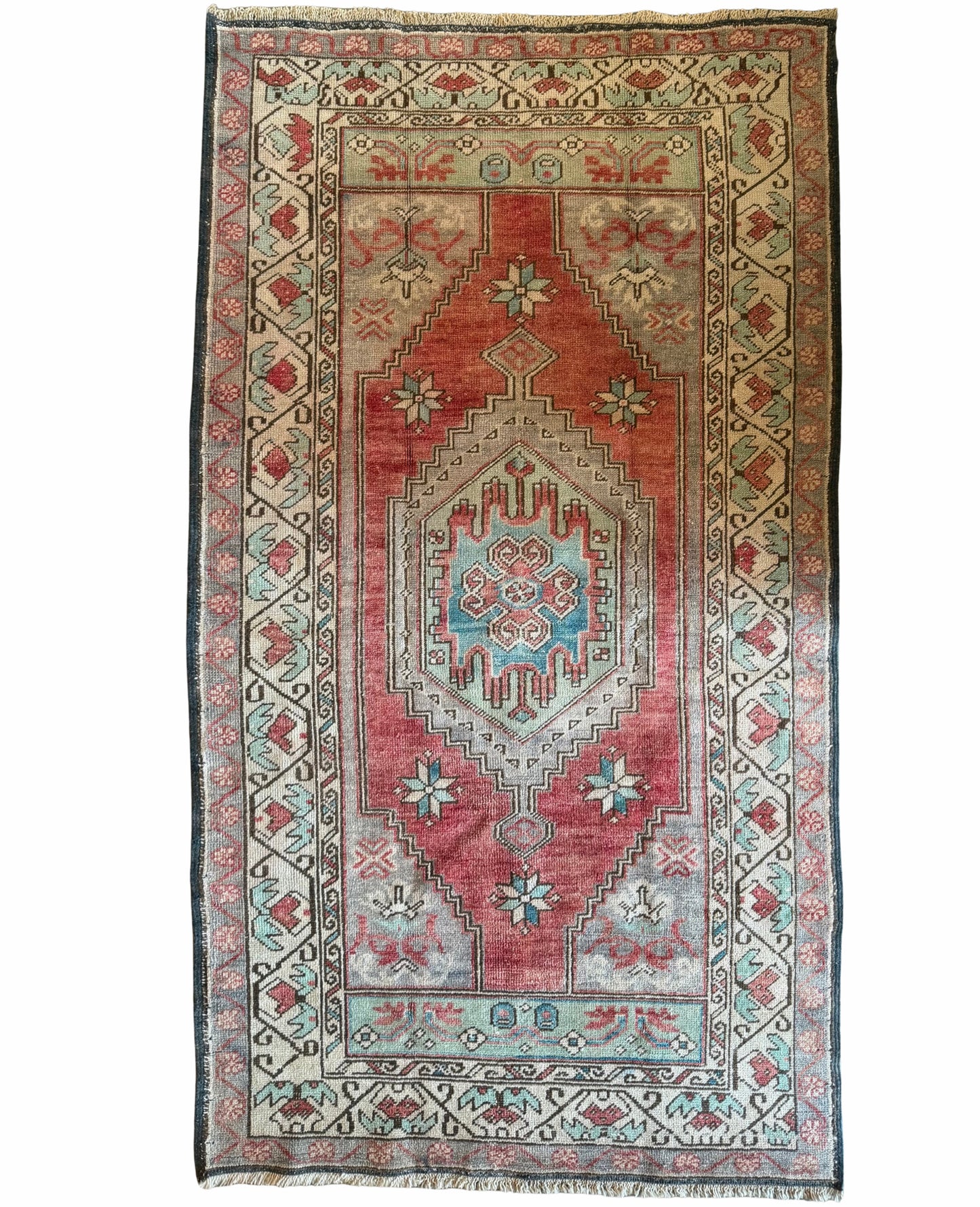 3.4'x6.2' Vintage Turkish Rug