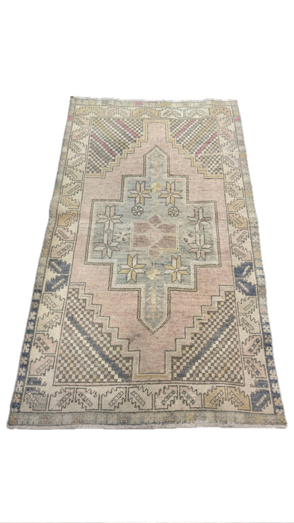 3.7'x6.2' Vintage Turkish Rug