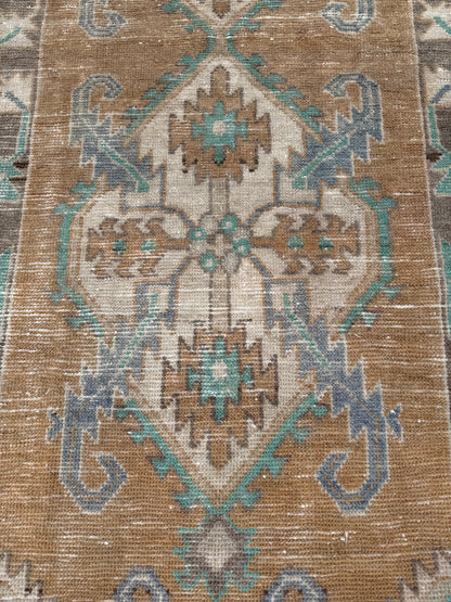 2.9'x9' Vintage Turkish Runner
