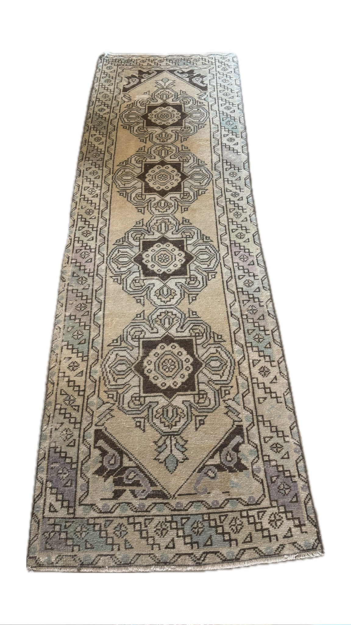 3'x9.4' Vintage Turkish Rug
