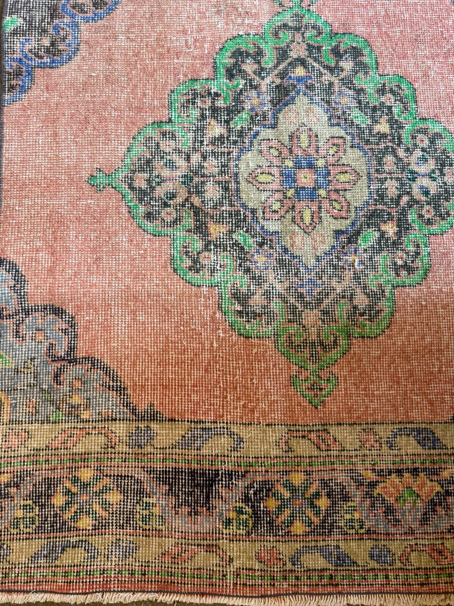 2.7'x12.8' Vintage Turkish Rug