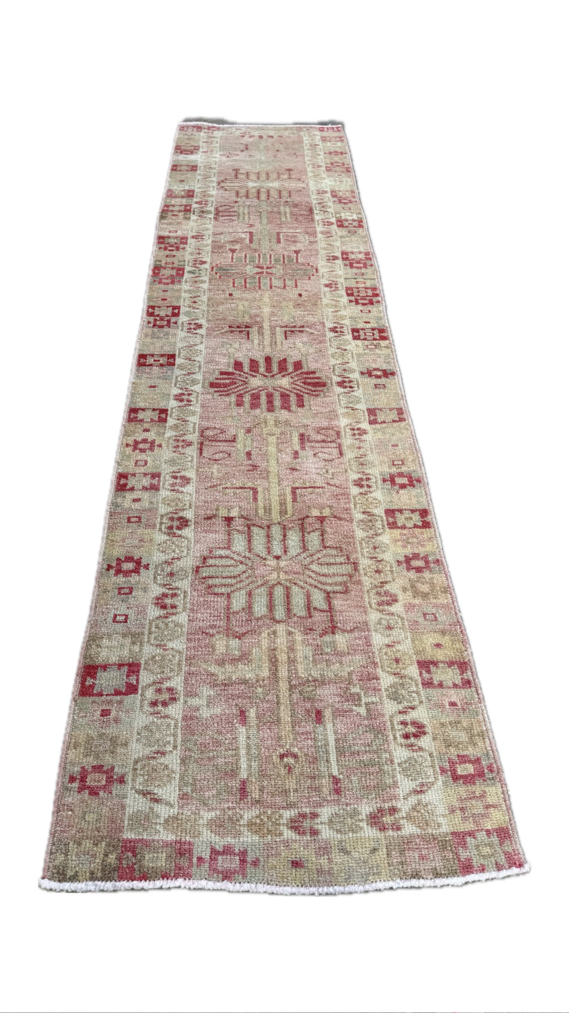 2.9'x11.2' Vintage Turkish Rug