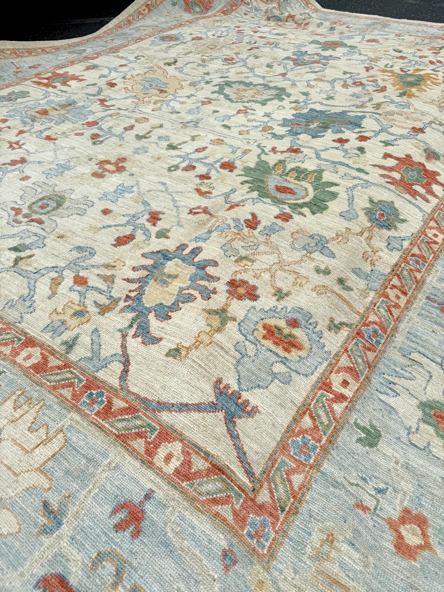10.2'x13.9' New Oushak Rug