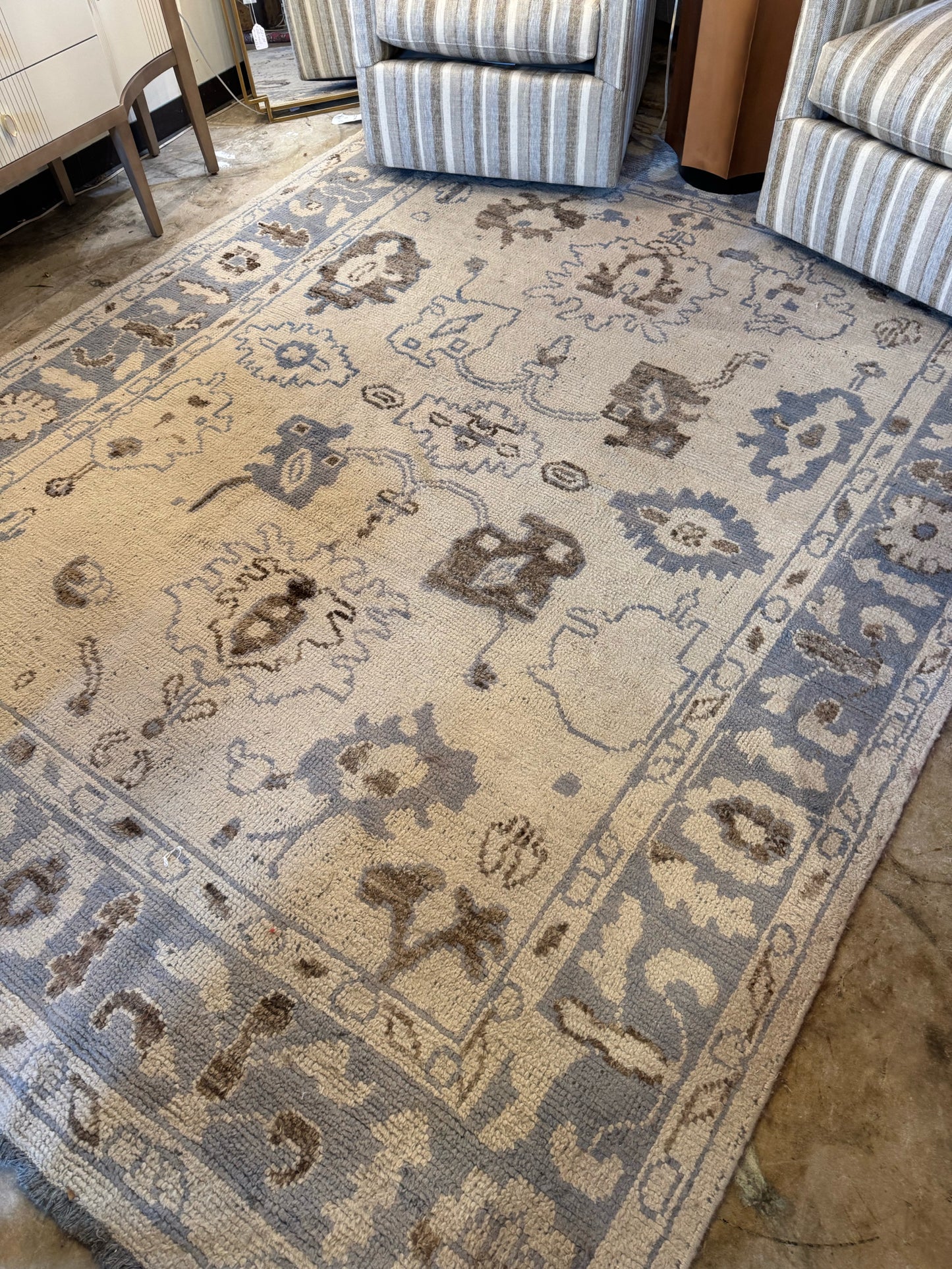 7.8'x10.5' New Oushak Rug