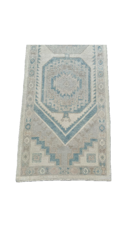 2.10'x16.6 Vintage Turkish Rug