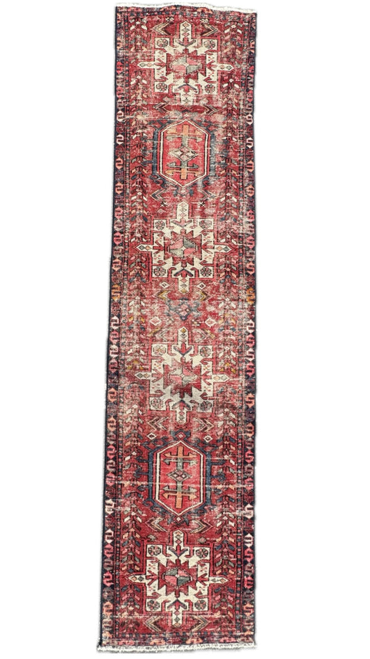 2.3'x9.8' Vintage Persian Rug