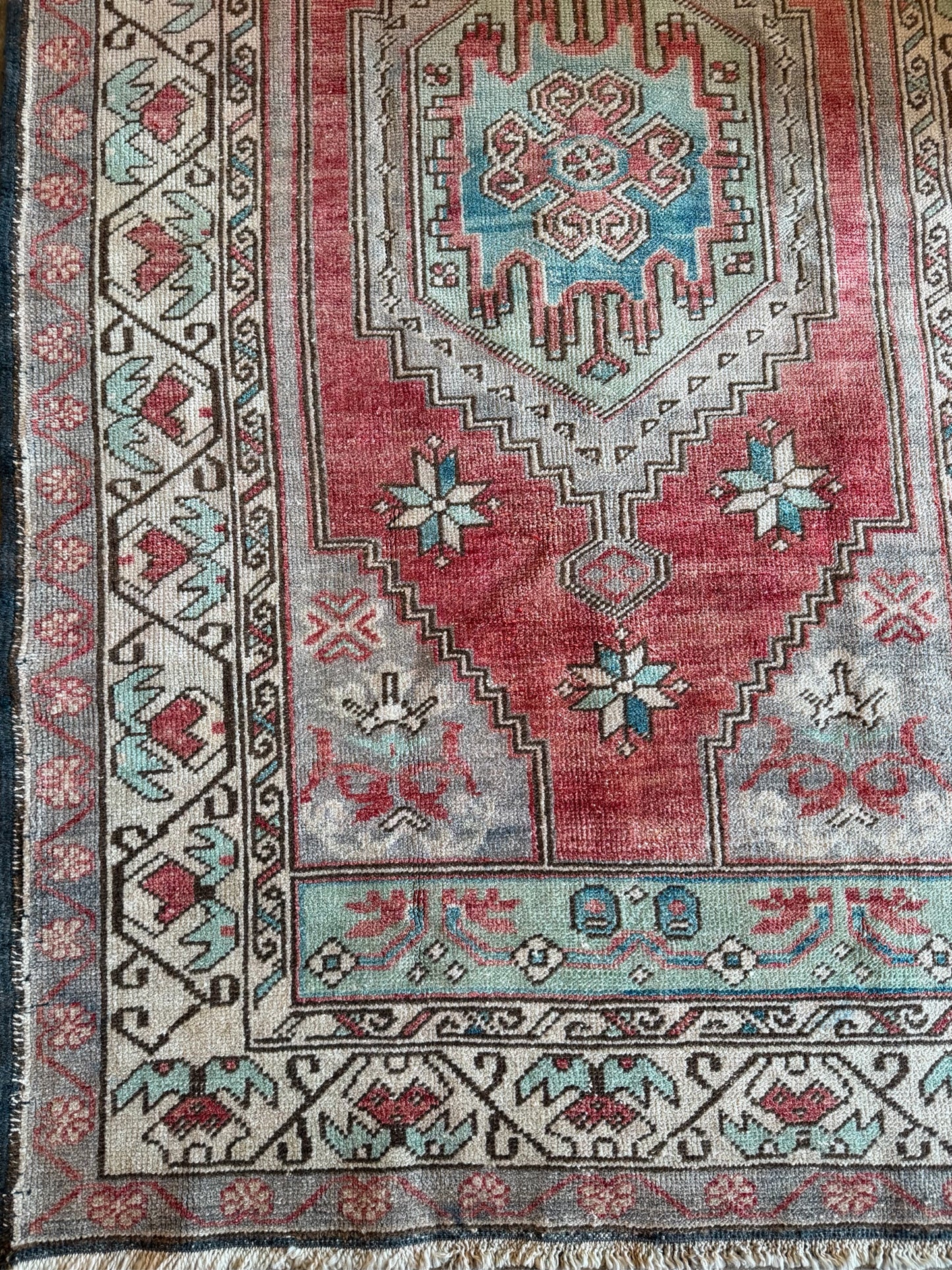 3.4'x6.2' Vintage Turkish Rug