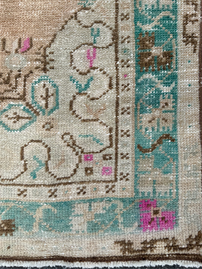 3.3'x7' Vintage Turkish Rug