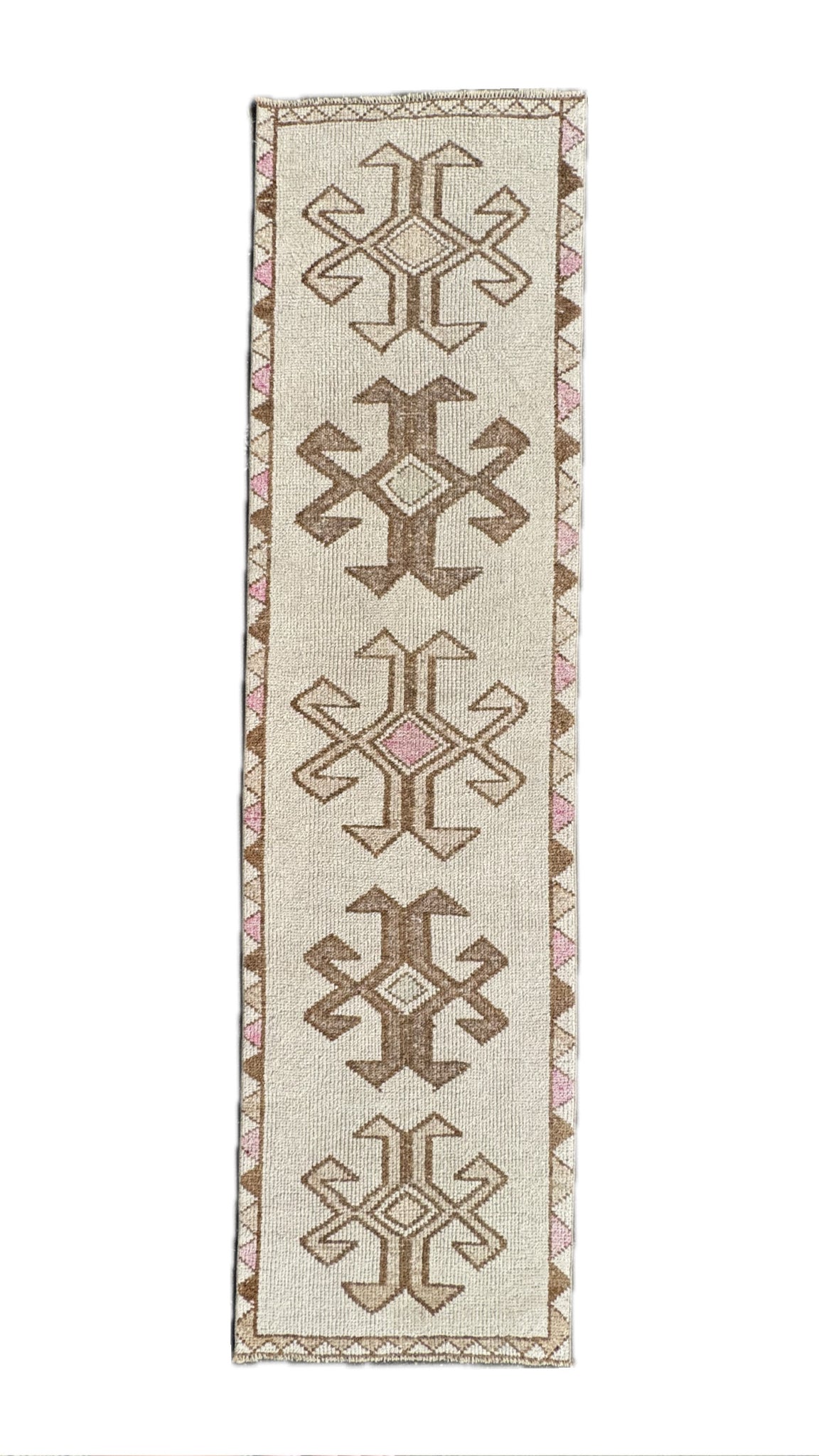 2.9'x12.8' Vintage Turkish Rug